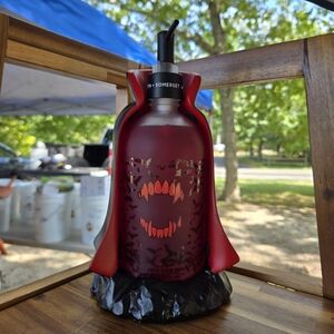 Red Vampire-Themed Soap Dispenser